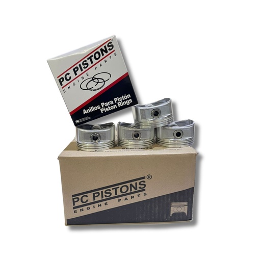 [KEPV-3075R-020] PISTONES PARA MOTOR  (JGO PISTON+ANILLO CROMO) CHEVROLET OPTRA  LIMITED 4 CIL 1.8 LTS (TAPA NEGRA) (00-04) Ø 